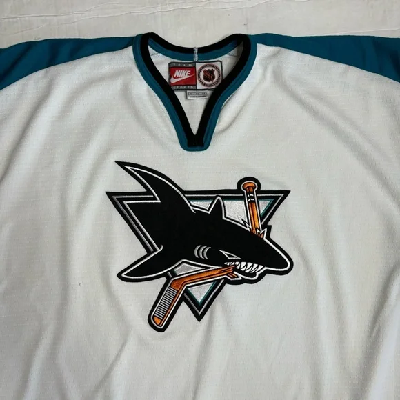 Vintage 90's San Jose Sharks Nike Authentic Hockey Jersey